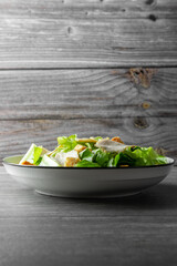 Caesar Salad green vegetable and Black Pepper Chicken Breast
