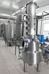 Extracts production, distillery hall.