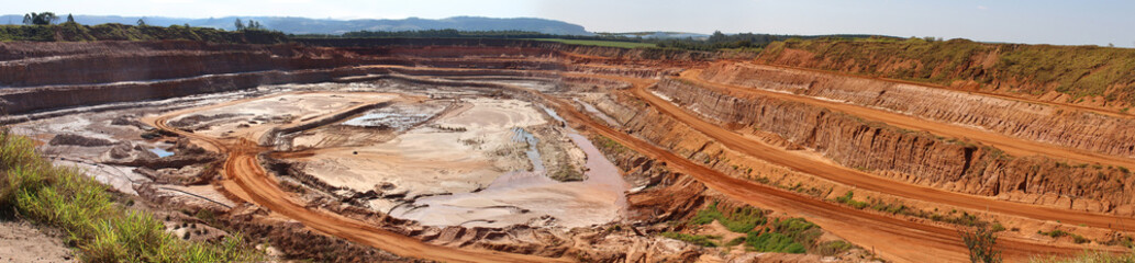 Sand mine in Brazil