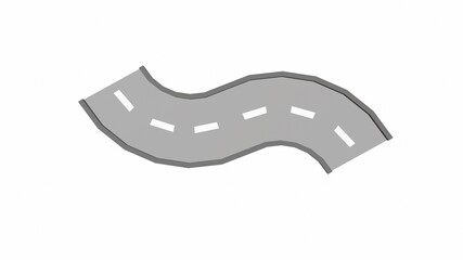 Roads and streets in many different corners 3d-rendering