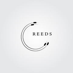 reeds logo icon vector illustration design graphic