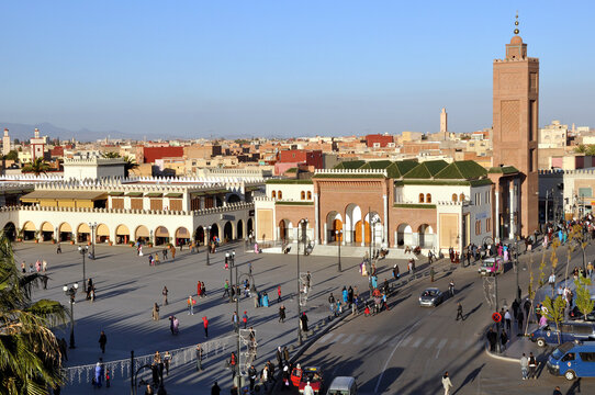 View over Oujda the capital of eastern Morocco