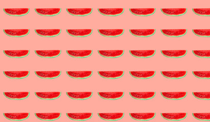 Beautiful watermelon patterns on a colorful background
