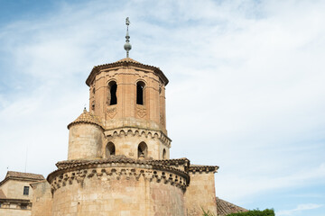 Fototapeta na wymiar Romanesque apse of the church of San Miguel in Almazan, Soria