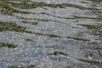 water foam pattern on the surface of water