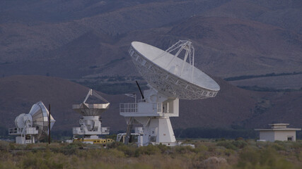 Owens Valley  Desert Mountains, California Radar Dish Observatory Wildfire Fire Independence, Lone...