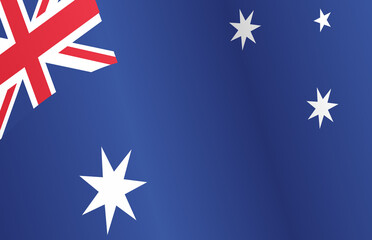Waving flag of Australia isolated  on png or transparent  background,Symbol of Australia,template for banner,card,advertising ,promote, TV commercial, ads, web, vector illustration