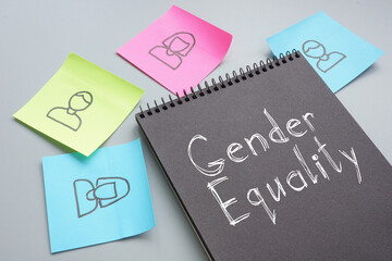 Gender Equality is shown on the photo using the text
