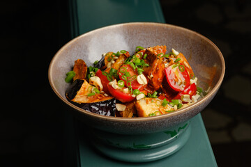 food vegetable on black table