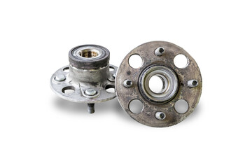 Old Wheel Bearings in white background