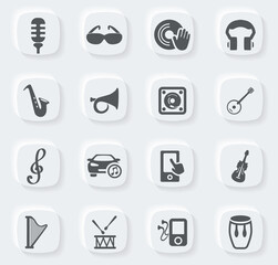 Disco Or Club icons set