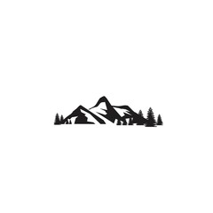 mountain logo design concept icon template white background vector