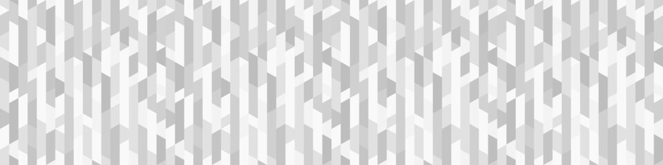 Seamless polygonal pattern. Abstract geometric texture. Tiled background. Black and white illustration