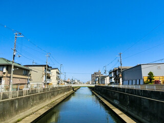 Fototapeta na wymiar Canals in Osaka, Japan