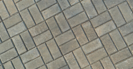 Gray concrete floor bricks background texture