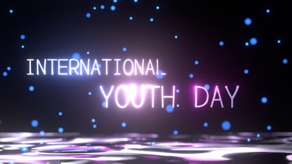 International Youth Day 3D rendering