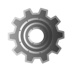 Iron gear concept vector.