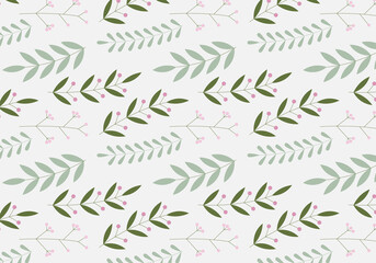 Abstract organic floral pattern background. Vector.