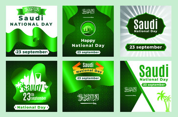 Saudi Arabia National Day In September 23 Th. Happy Independence Day. Saudi Arabia Banner Template National Day Celebrations Saudi Arabia Flag
