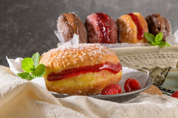 Portuguese fried dough with sugar