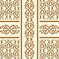 Cross Vintage Ornament with classic style pattern