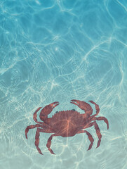 crab on the seabed