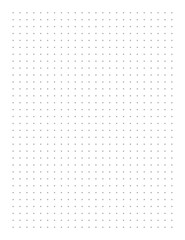 Graph paper. Printable dotted grid paper on white background. Geometric abstract dotted transparent illustration with dots for school, notebook, diary, notes, print. Realistic paper blank size Letter