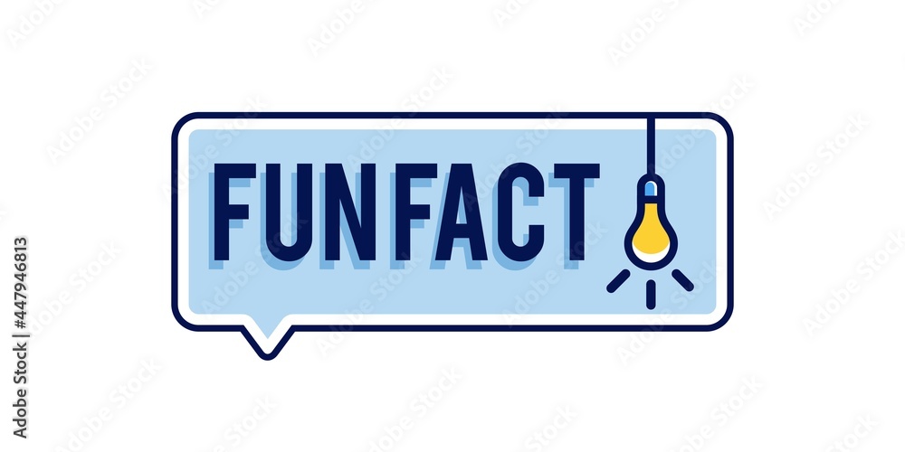 Poster fun fact with lamp icon blank template fyi vector, did you know vector template post with idea bulb 