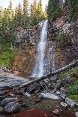 Fototapeta premium Upper Virginia Falls, Glacier National Park, Montana