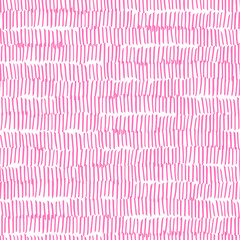 Seamless texture hand drawn black strokes. Repeating vector background abstract pink pattern texture. Repeat tile brush stroke background. Ethnic modern hipster backdrop.
