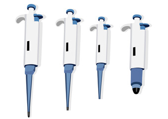 pipettes in a lab