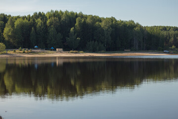 Fototapeta premium silence on a beautiful lake