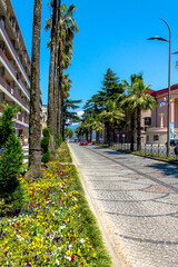 Prospect on the embankment in Georgia. Sunny day in batumi