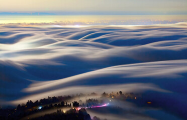 Silky Waves Rolling in the Bay