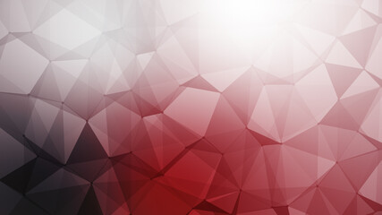 Obraz premium Red, dark and light triangular gradient background, low poly, futuristic and corporate design template, 3D Illustration. Geometric Plexus backdrop.