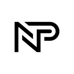 Letter NP logo design © logojos
