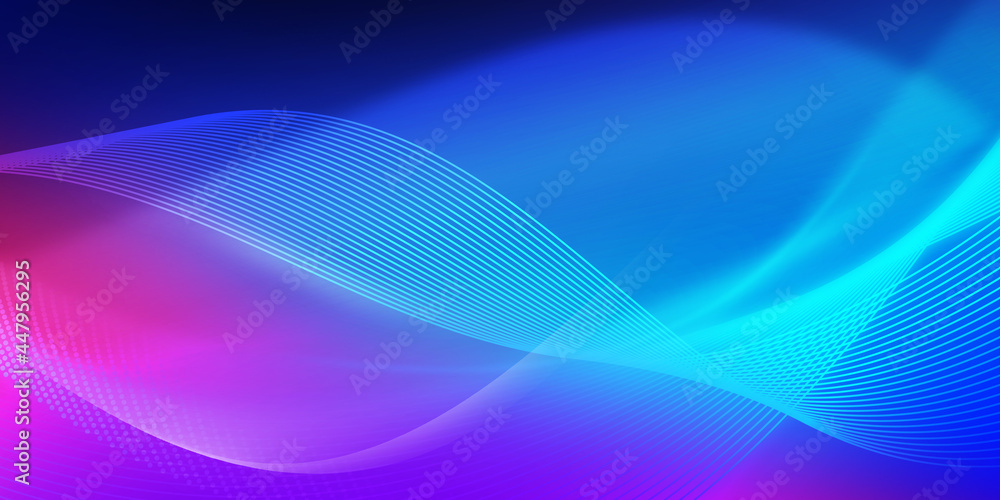 Poster modern multi color gradient abstract shapes background wallpaper concept. new glowing line shapes ab