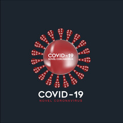 Fototapeta na wymiar Coronavirus 2019-nCoV icon. Coronavirus Bacteria. Coronavirus Concepts - stock vector.
