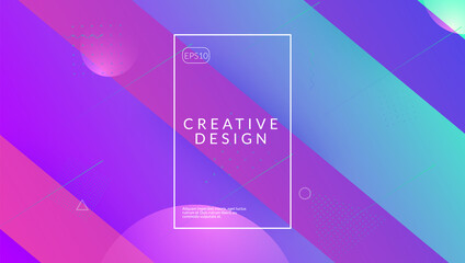 Neon Cover. Art Landing Page. Gradient Concept. Color Fluid Layout. Multicolor Template. Vibrant Paper. Violet Hipster Background. Minimal Shape. Lilac Neon Cover