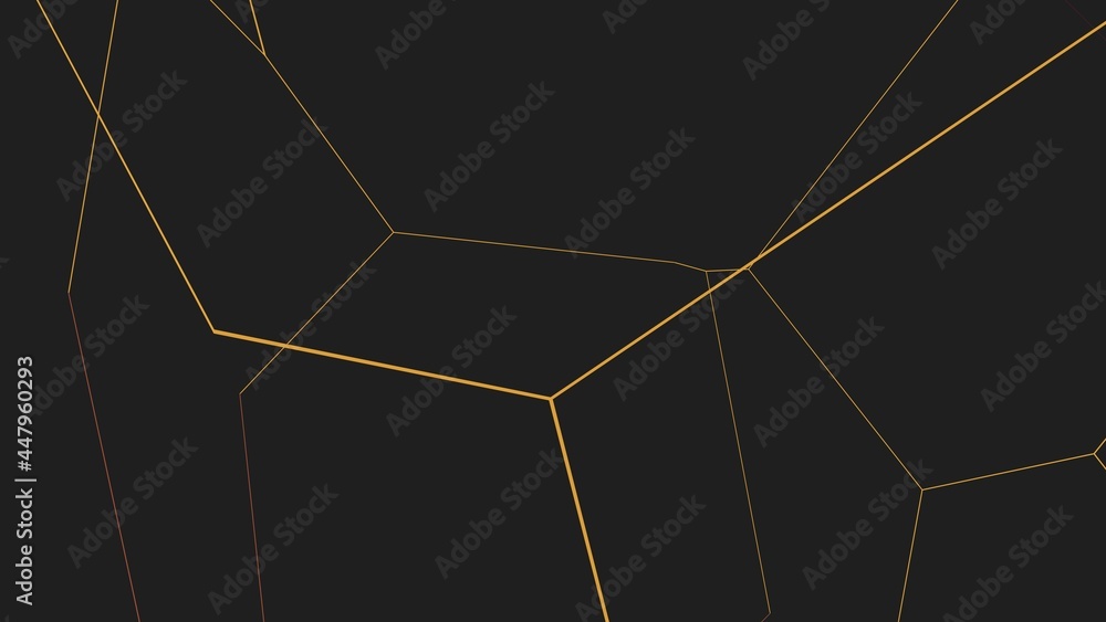 Poster yellow lines on a gray background. background or desktop wallpaper. rendering an image.