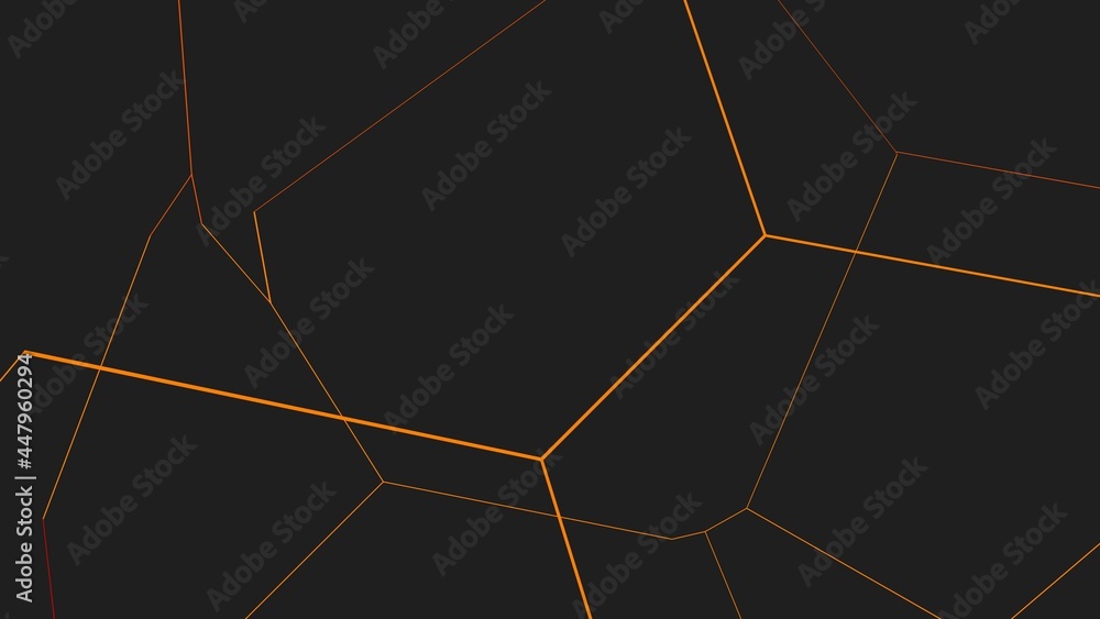 Poster yellow lines on a gray background. background or desktop wallpaper. rendering an image.