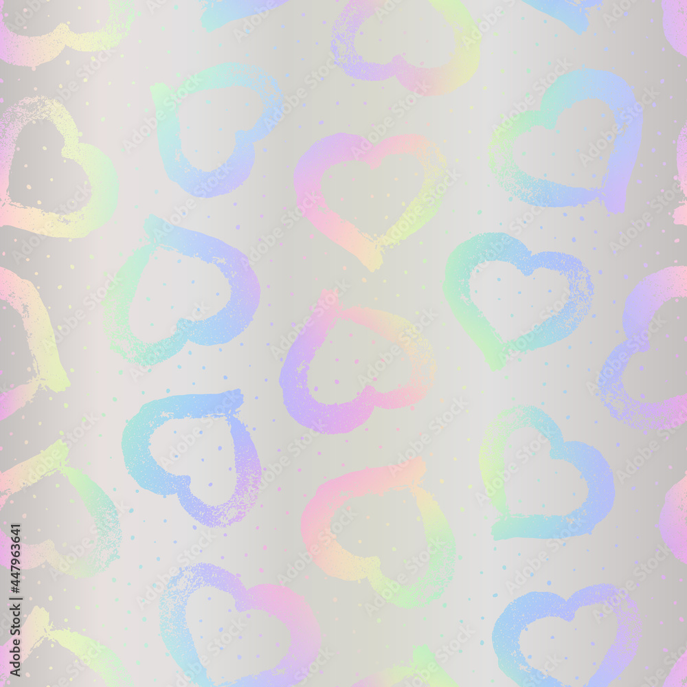 Poster heart seamless pattern. hearts background. repeating pattern. repeated texture for design prints, ti