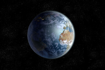 Obraz na płótnie Canvas Planet Earth Atlantic Ocean