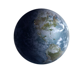 Fototapeta na wymiar Detailed Earth from Space