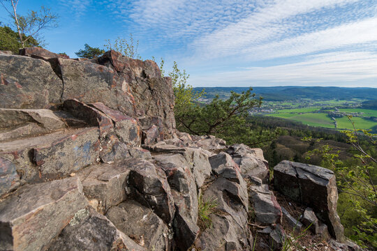 Devil's pulpit at protected area Brdy (CHKO Brdy), Czech republic