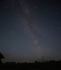 starry night sky on a warm summer night