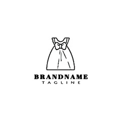 cute kids fashion cartoon logo icon design template vector illustration