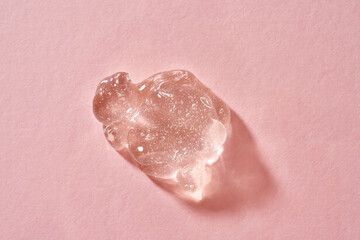 Aloe vera gel on pink background - healthy skin product