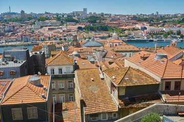 Fototapeta na wymiar Aerial view of Porto, Portugal