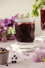 Rum Coctail with berry juice